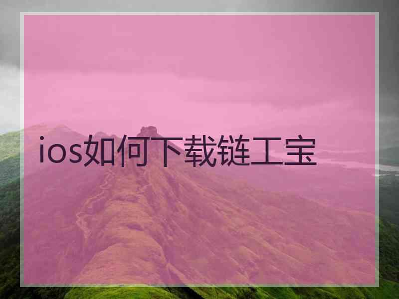 ios如何下载链工宝