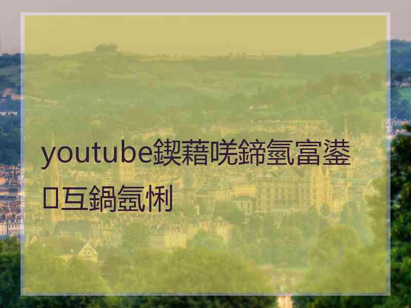 youtube鍥藉唴鍗氫富鍙互鍋氬悧