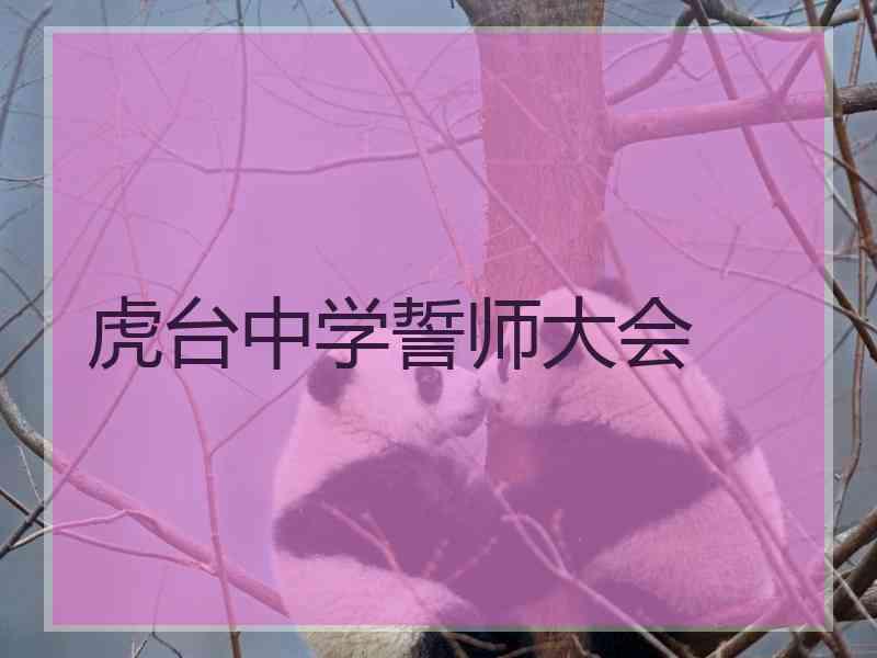 虎台中学誓师大会