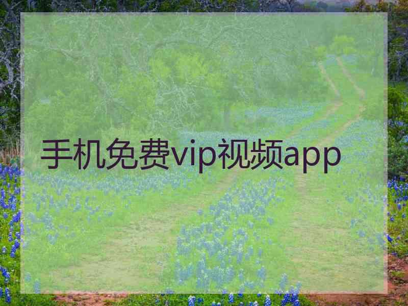 手机免费vip视频app