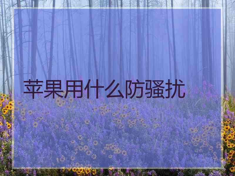 苹果用什么防骚扰