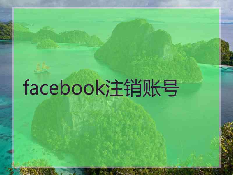 facebook注销账号