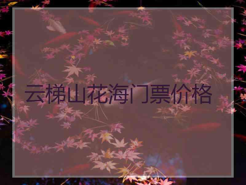 云梯山花海门票价格