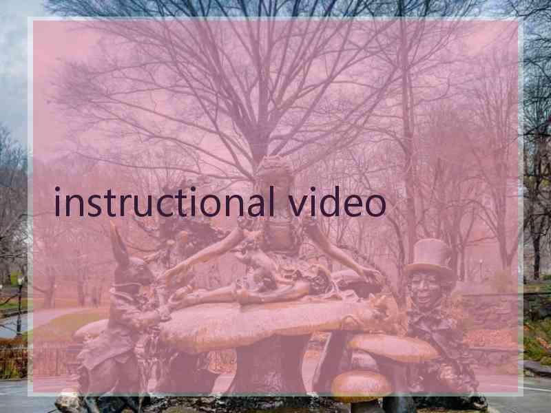 instructional video