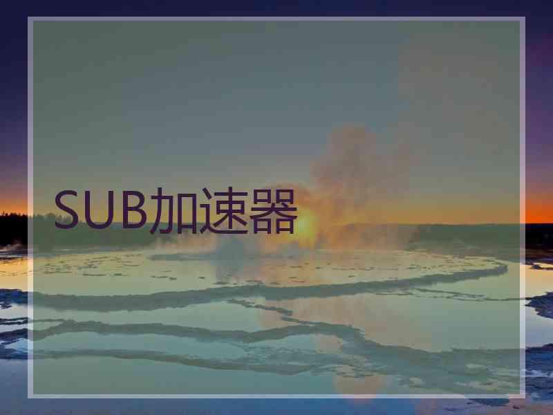 SUB加速器