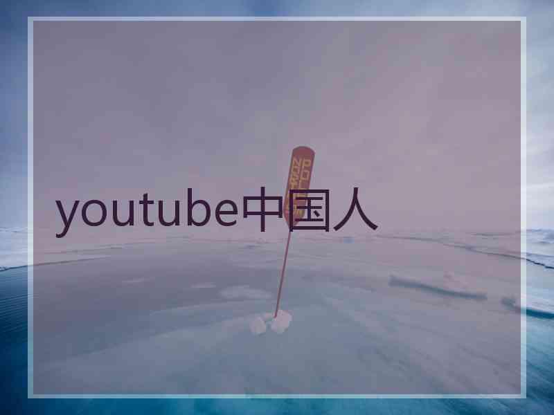 youtube中国人