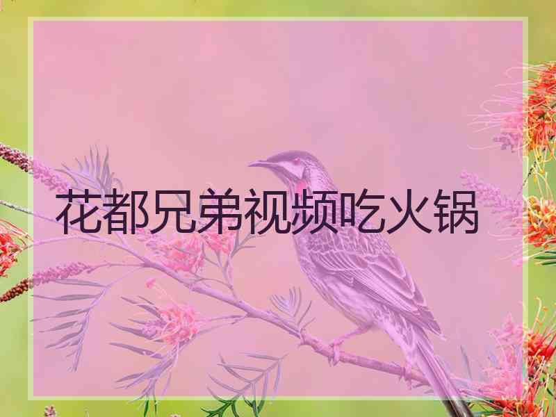 花都兄弟视频吃火锅