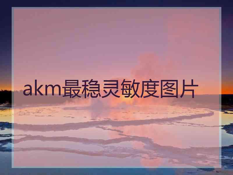 akm最稳灵敏度图片