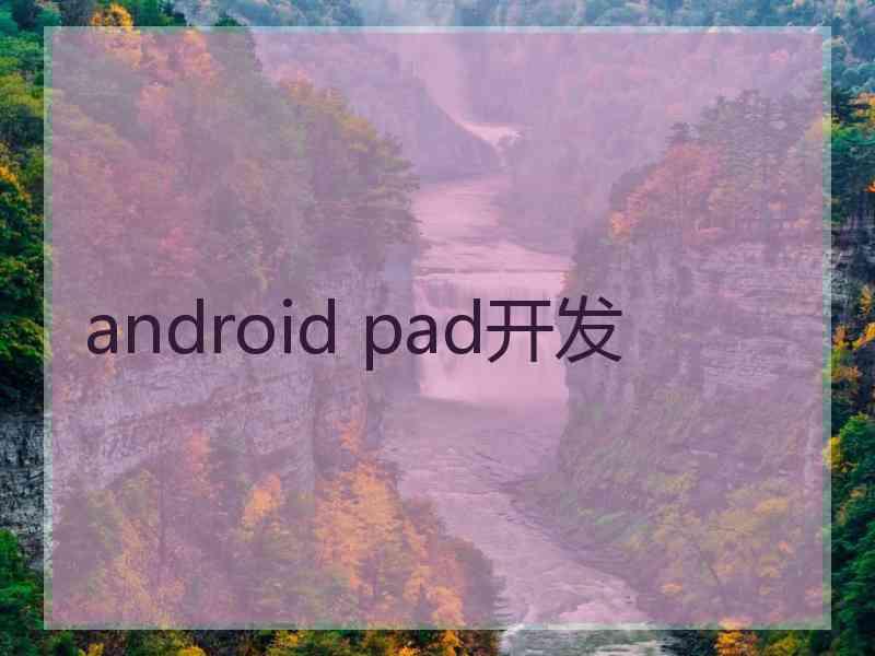 android pad开发