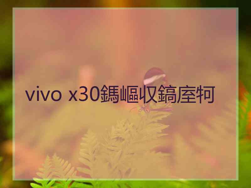 vivo x30鎷嶇収鎬庢牱