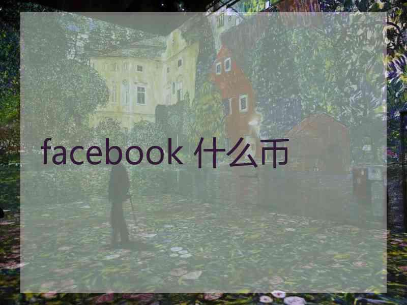 facebook 什么币