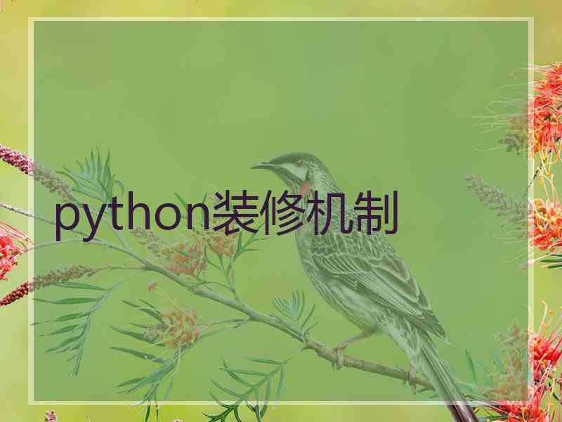 python装修机制