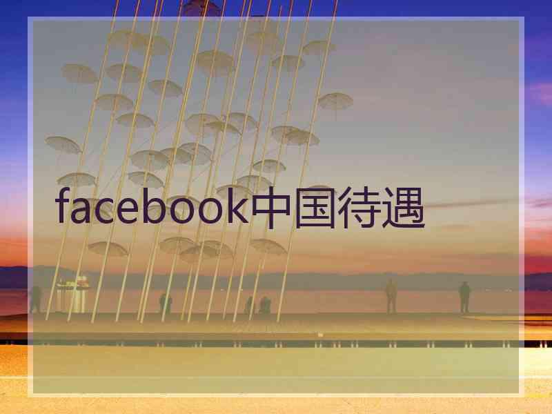 facebook中国待遇