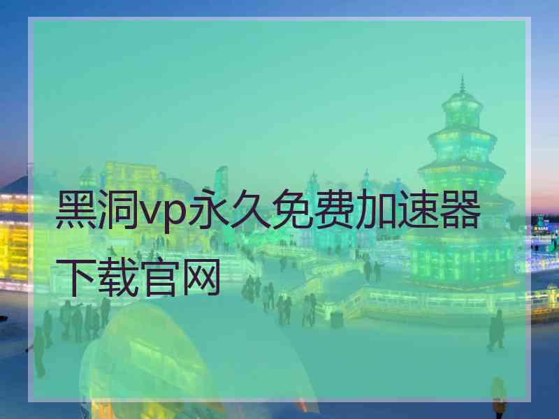 黑洞vp永久免费加速器下载官网