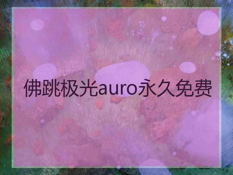 佛跳极光auro永久免费