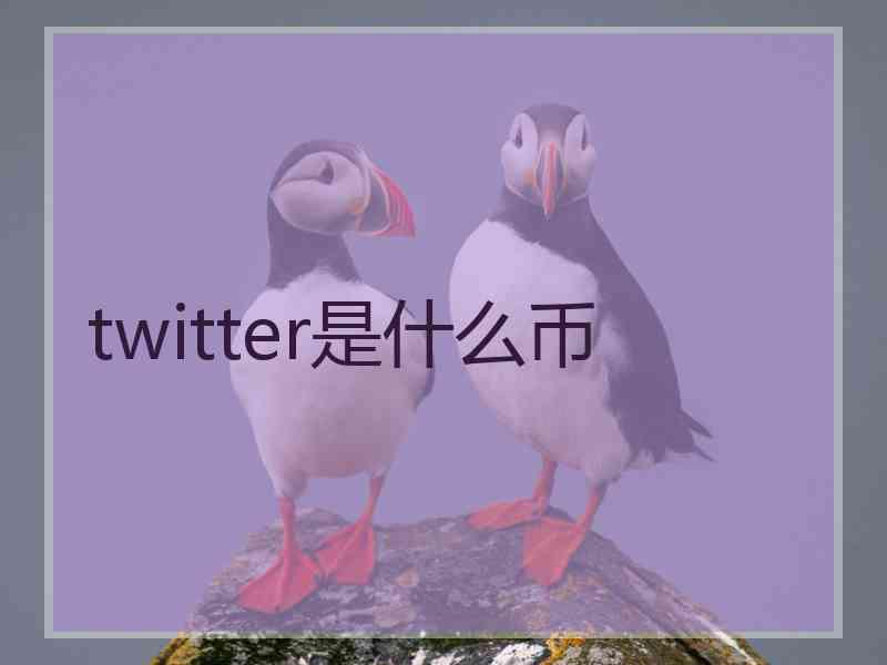 twitter是什么币