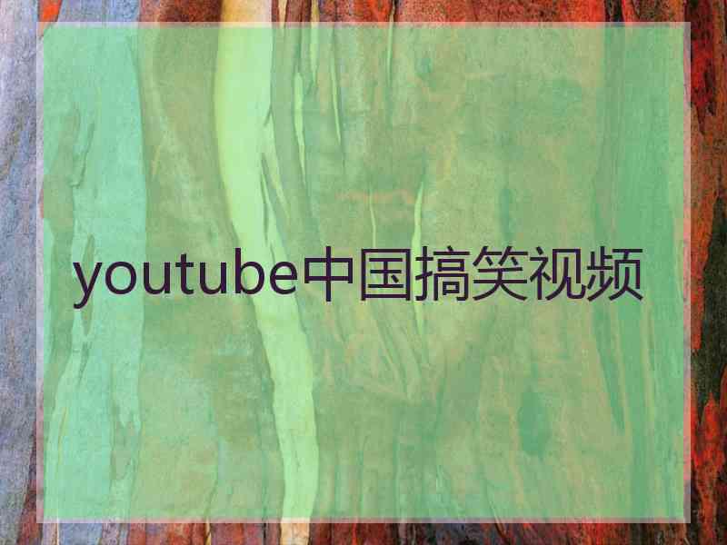 youtube中国搞笑视频