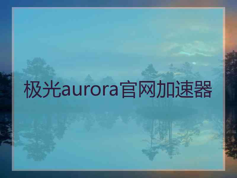 极光aurora官网加速器