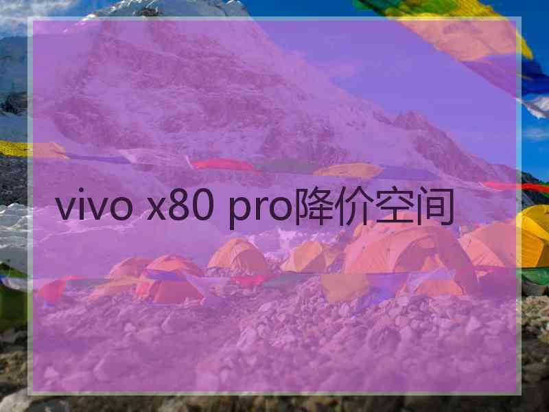 vivo x80 pro降价空间