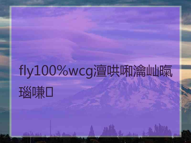 fly100%wcg澶哄啝瀹屾暣瑙嗛