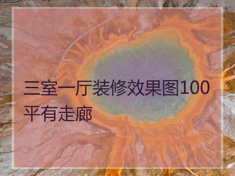 三室一厅装修效果图100平有走廊