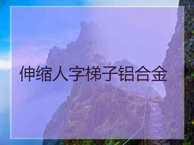 伸缩人字梯子铝合金