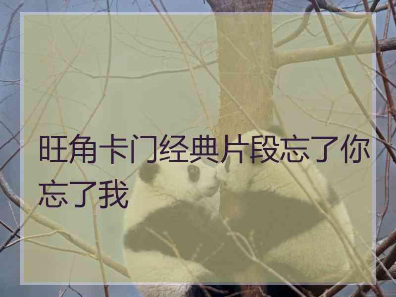 旺角卡门经典片段忘了你忘了我