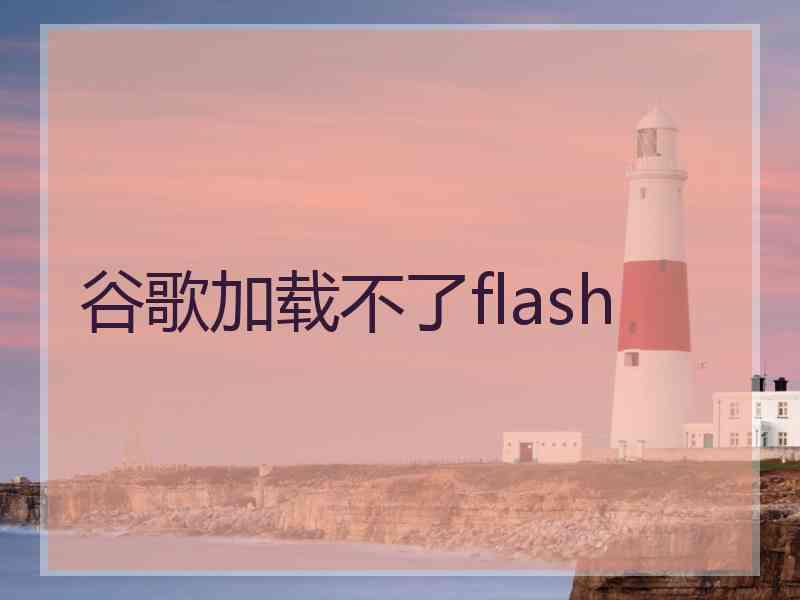 谷歌加载不了flash