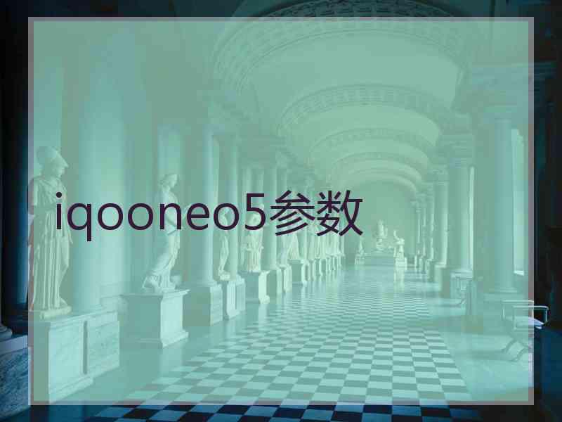 iqooneo5参数