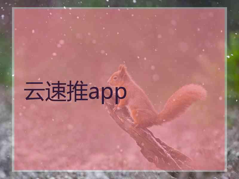 云速推app