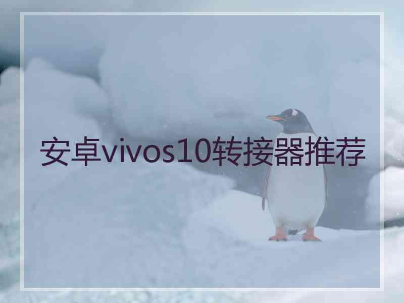 安卓vivos10转接器推荐