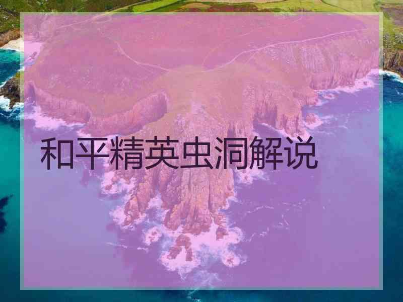 和平精英虫洞解说