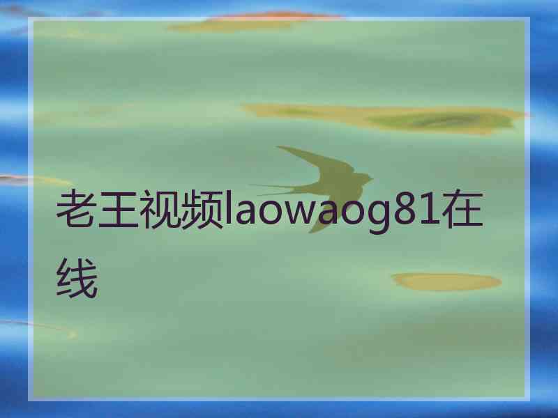 老王视频laowaog81在线