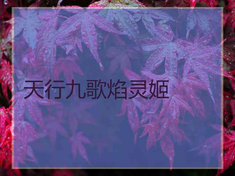 天行九歌焰灵姬