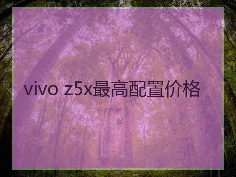 vivo z5x最高配置价格