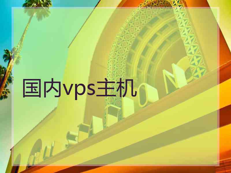 国内vps主机