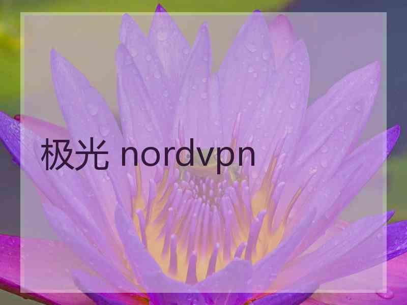 极光 nordvpn