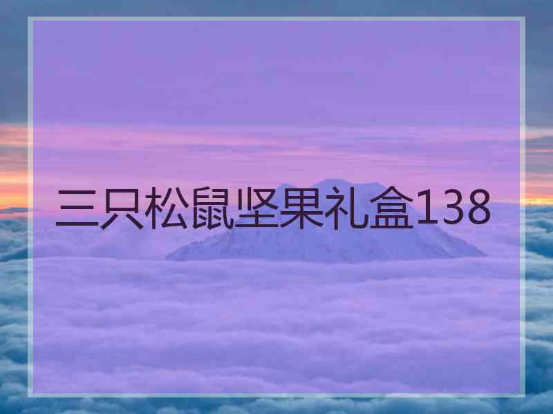 三只松鼠坚果礼盒138