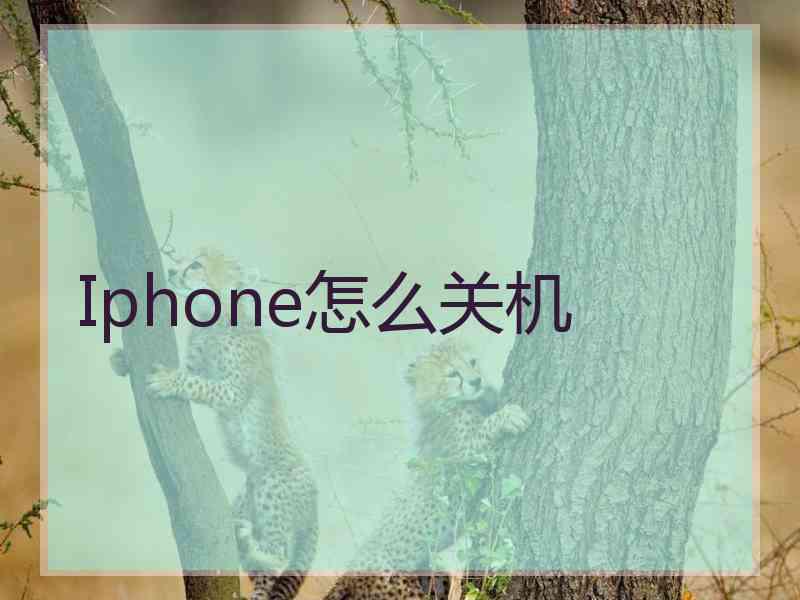 Iphone怎么关机