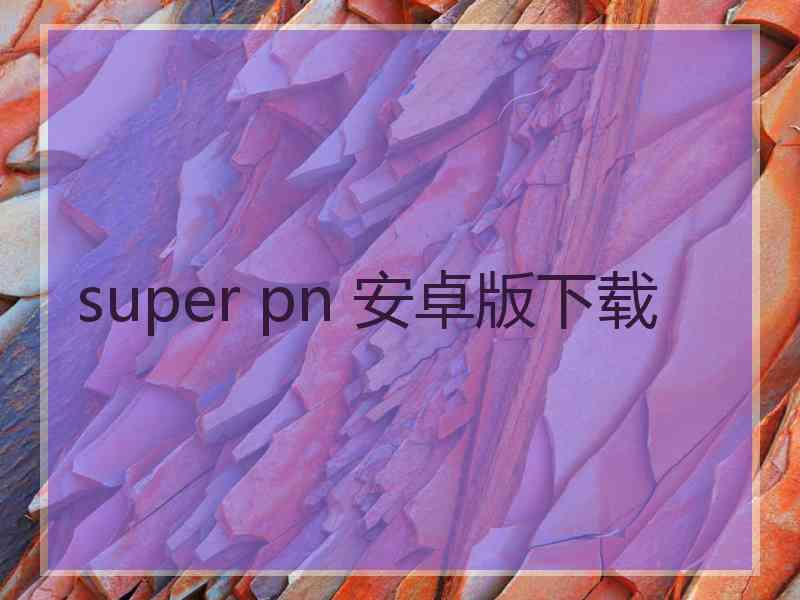 super pn 安卓版下载