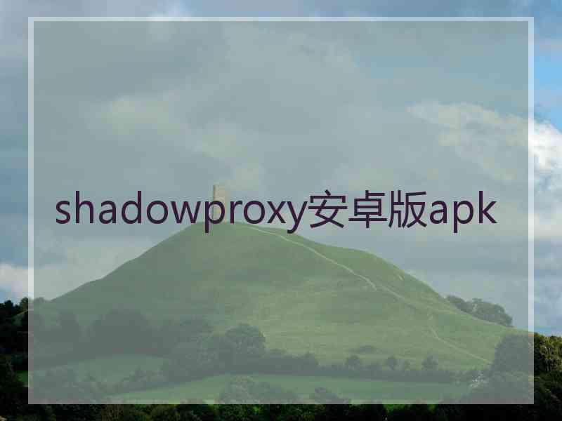 shadowproxy安卓版apk