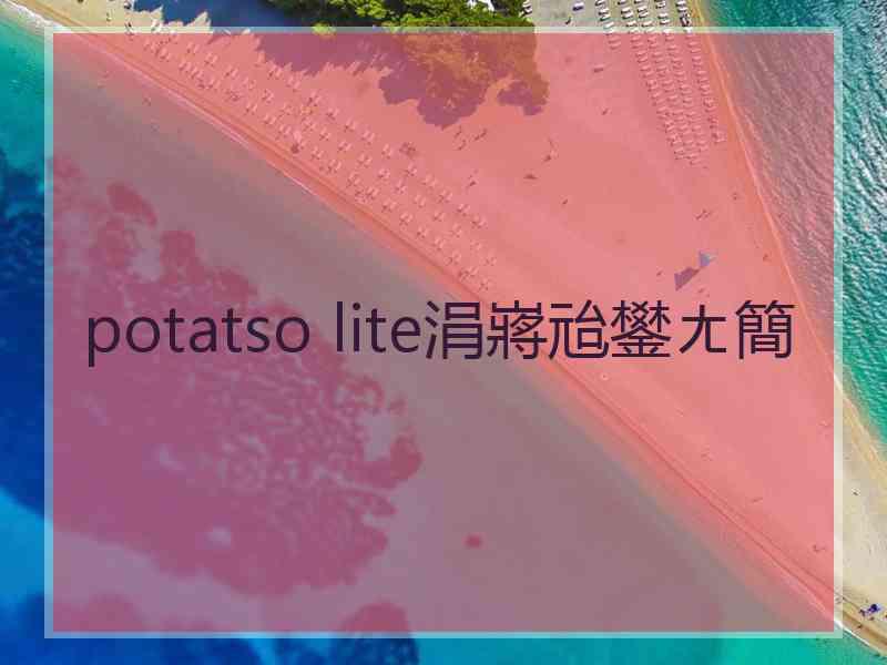 potatso lite涓嶈兘鐢ㄤ簡