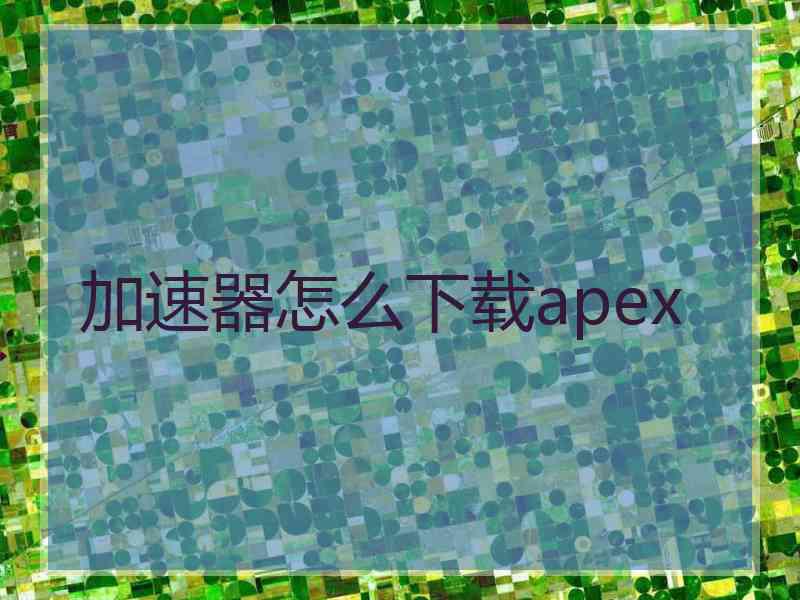 加速器怎么下载apex