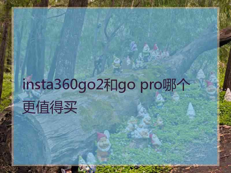 insta360go2和go pro哪个更值得买