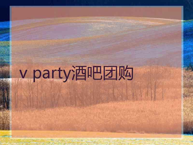 v party酒吧团购