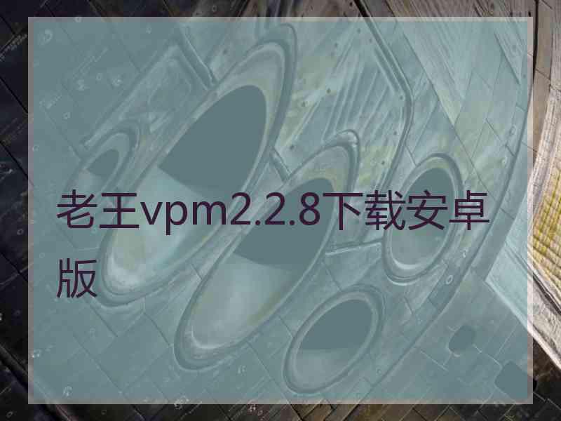 老王vpm2.2.8下载安卓版