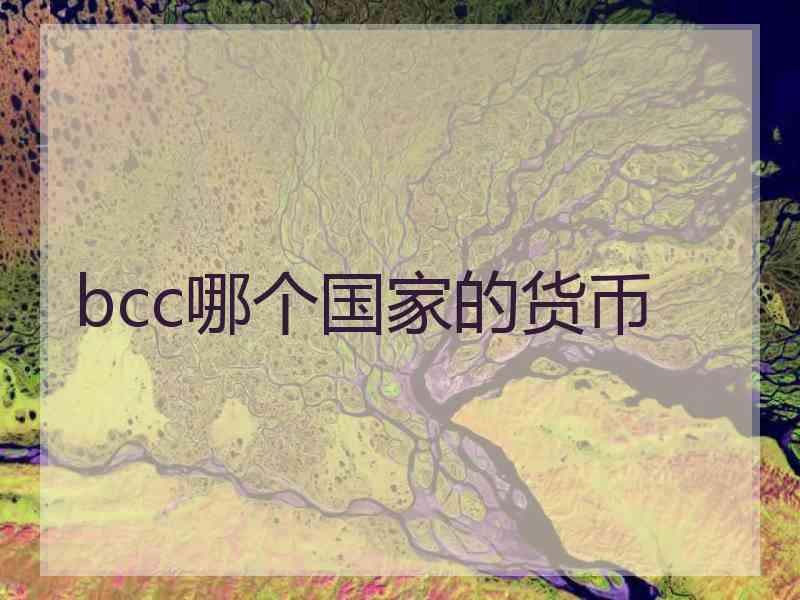 bcc哪个国家的货币