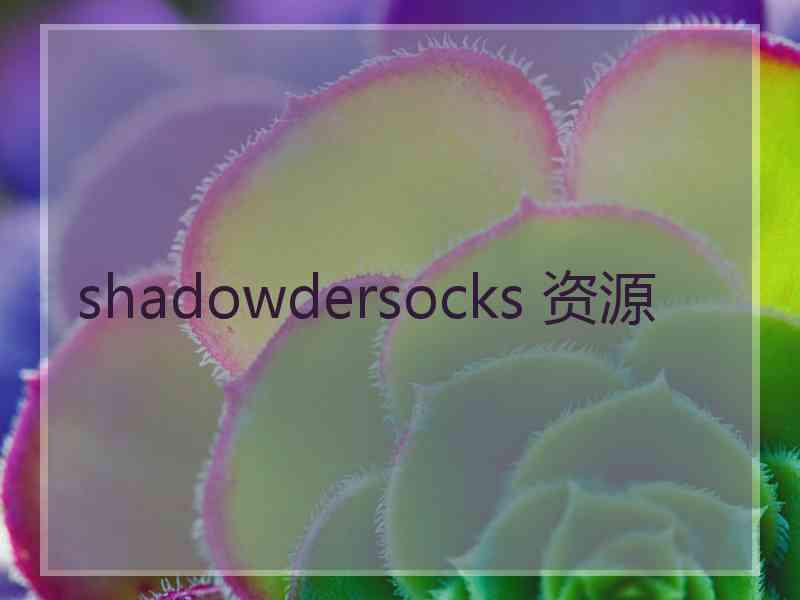 shadowdersocks 资源