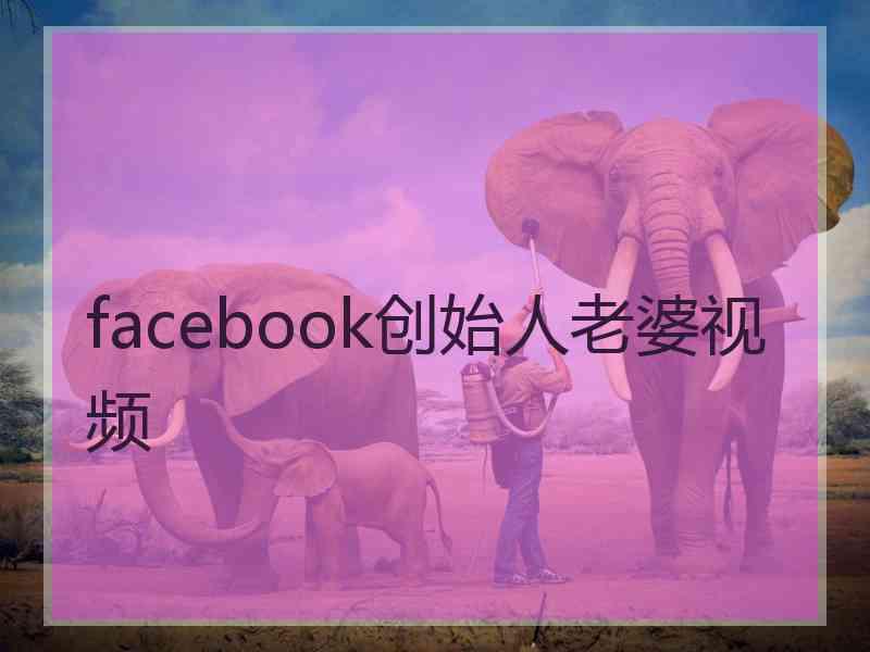 facebook创始人老婆视频