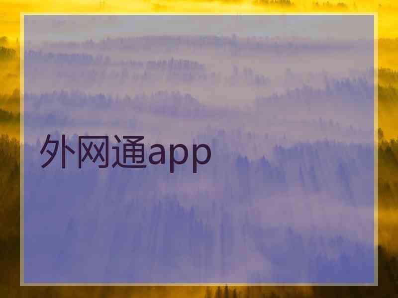 外网通app